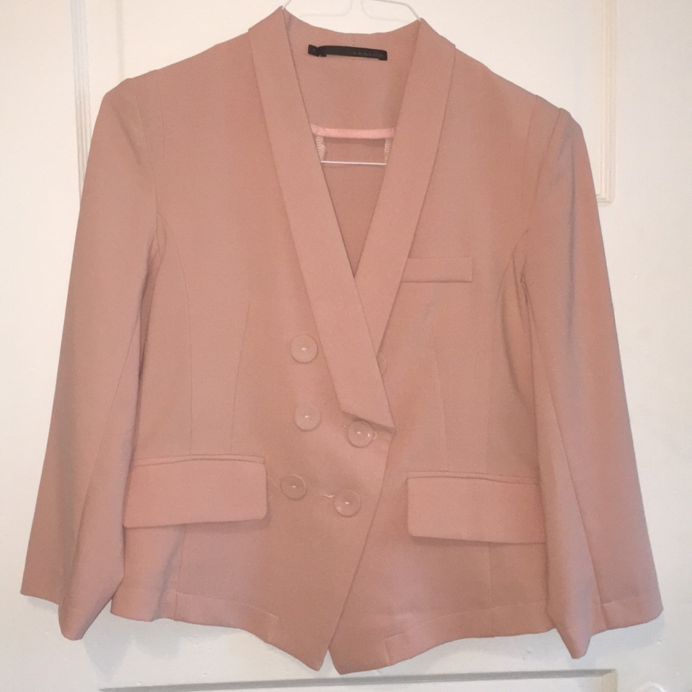 Vintage Pale Pink Blazer // Lady Gaga